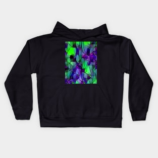 Abstract Poisoned Heart Blossom made from Hearts (MD23Val002) Kids Hoodie